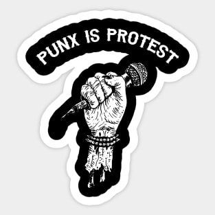 PUNK IS PROTEST Sticker